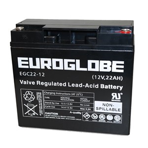 Batteri Euroglobe EGC22-12, AGM, 22Ah, 12V 77233
