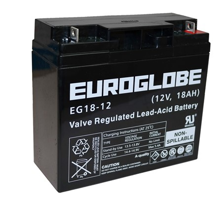 Batteri EUROGLOBE AGM 18 Ah 12V