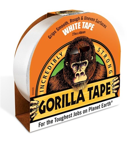 Tape Lerret Hvit 27M x48mm Gorilla